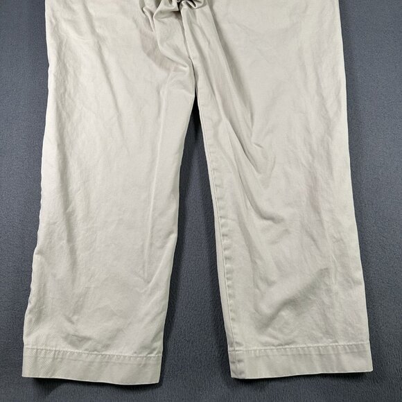 Polo Ralph Lauren Preston Pants Mens 35x30 Khaki Chino Flat Front Classic Fit - Picture 12 of 12